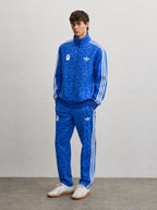 Adidas Kamuflaj Desenli Fermuarlı Eşofman Takımı Beyaz Mavi